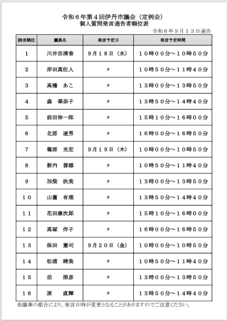 2024 sept個人質問一覧