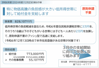 給付金3月